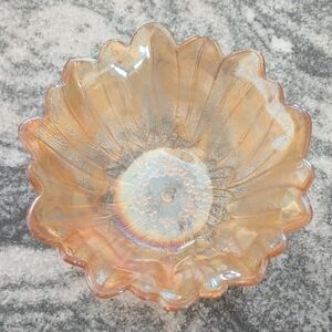Vintage Carnival Glass Marigold Sunflower Bowl